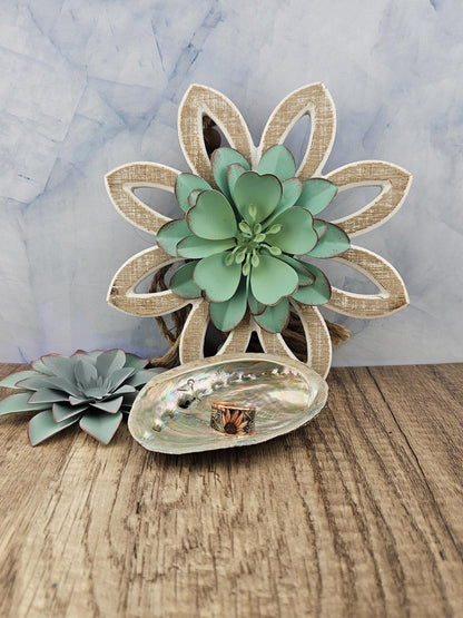 R - Sunflower Ring - Beautiful adjustable COPPER ring.