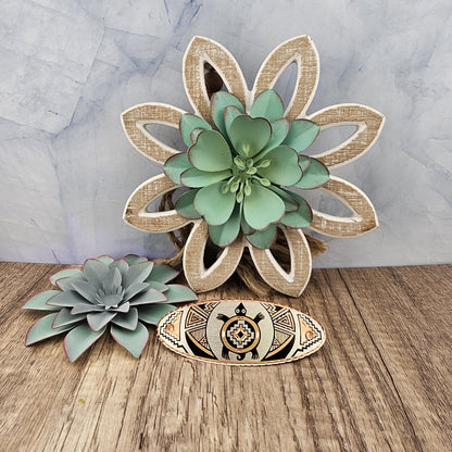 Native inspired SW Colorful Turtle Hair Clip - Beautiful COPPER Hair Barrette / Clip