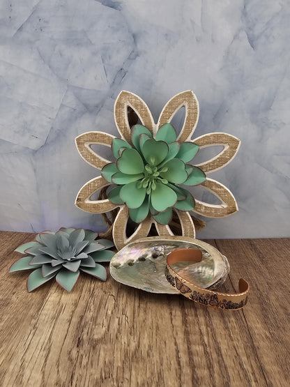 BR Monarch Butterfly - Beautiful adjustable COPPER cuff bracelet.