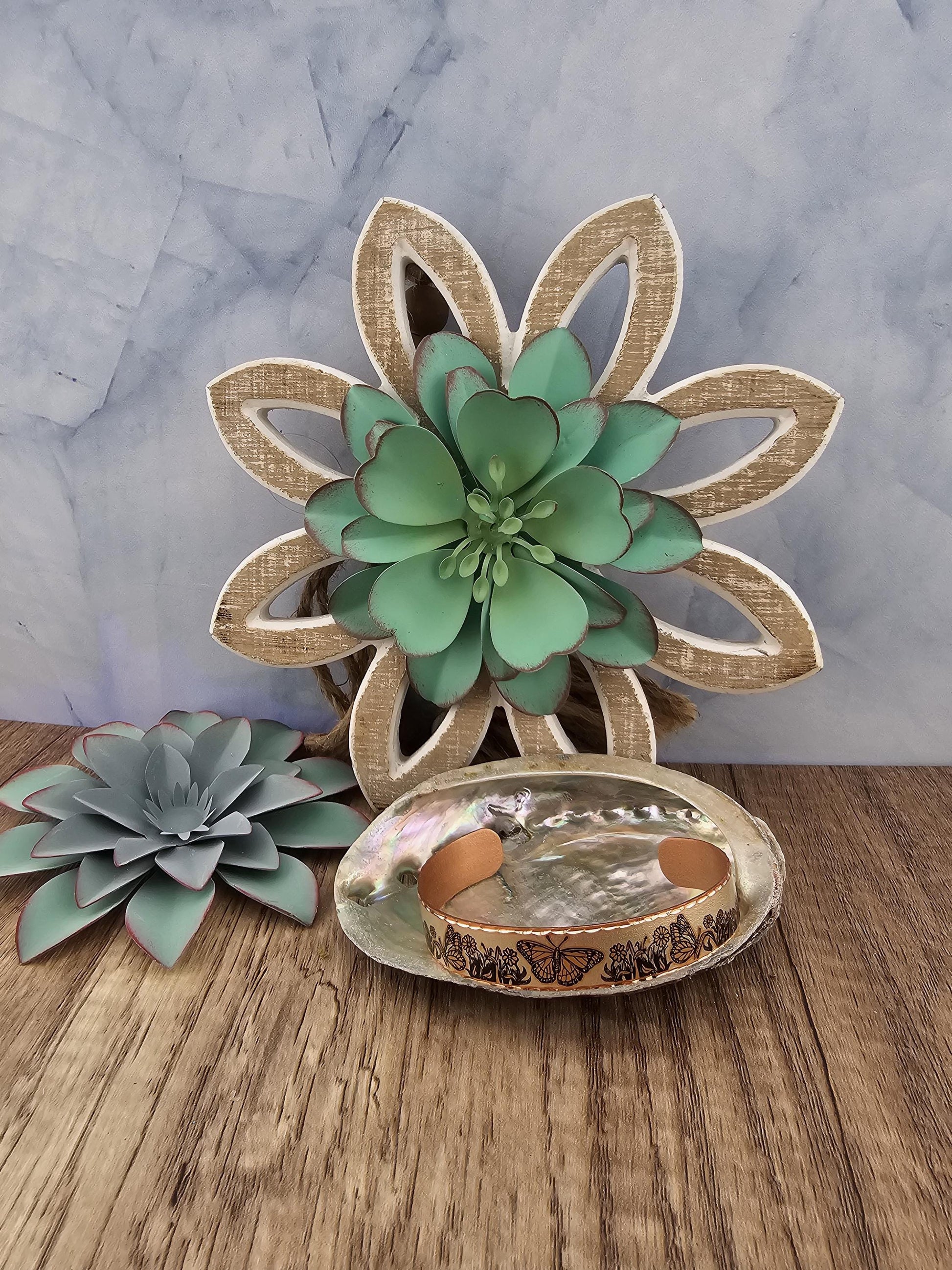 BR Monarch Butterfly - Beautiful adjustable COPPER cuff bracelet.