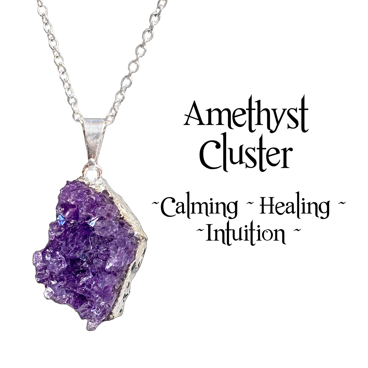Amethyst Cluster Pendant