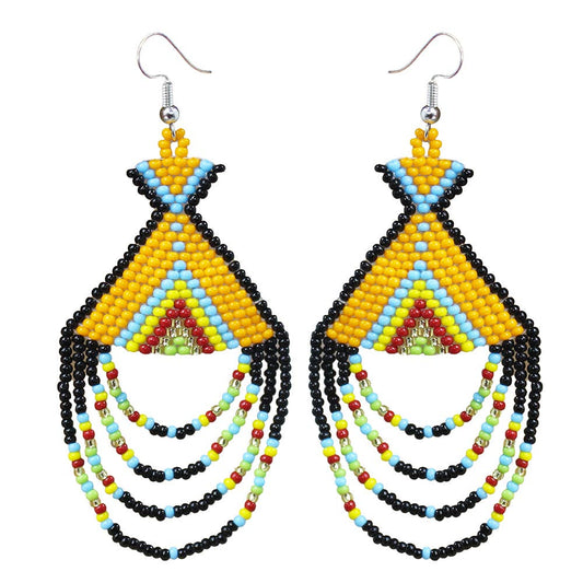 Native Style Seed Bead Earrings