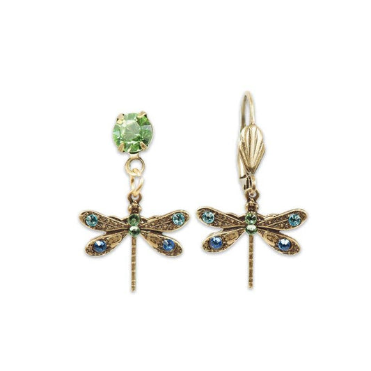 Livie Crystal Dragonfly Earrings