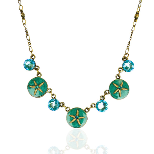 Crystal Starfish Necklace