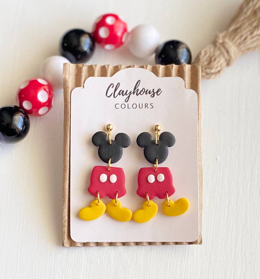 Mouse Clay Earrings