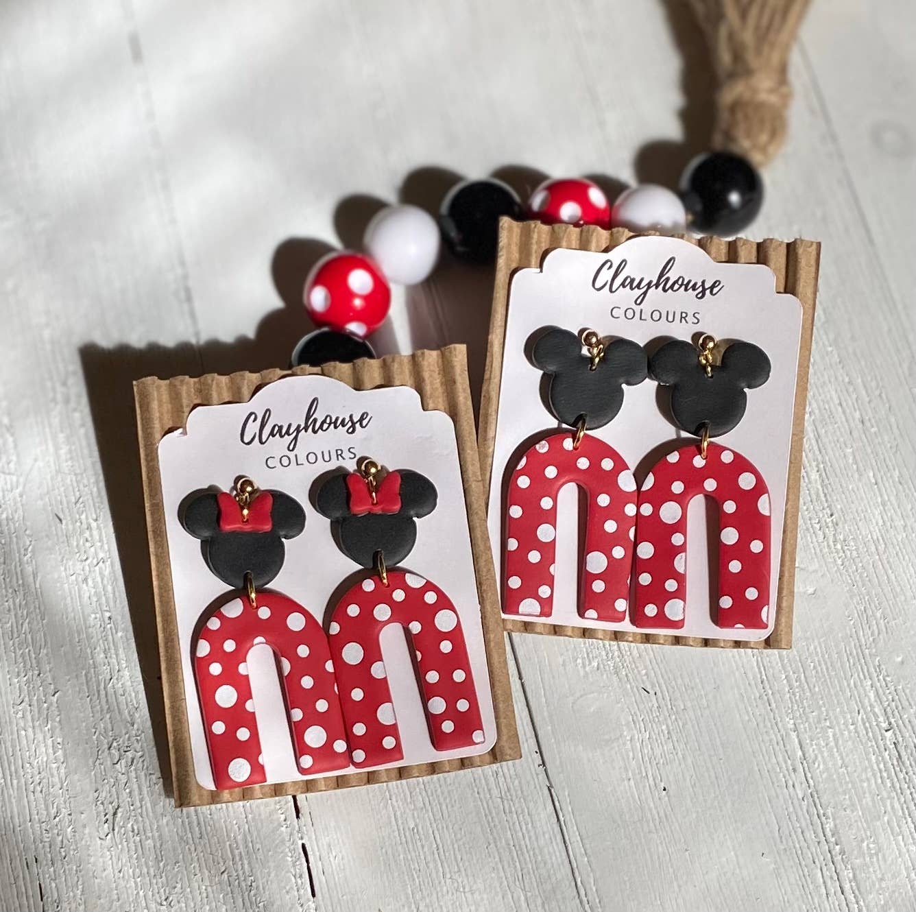 Mouse Polka Dot Clay Arches