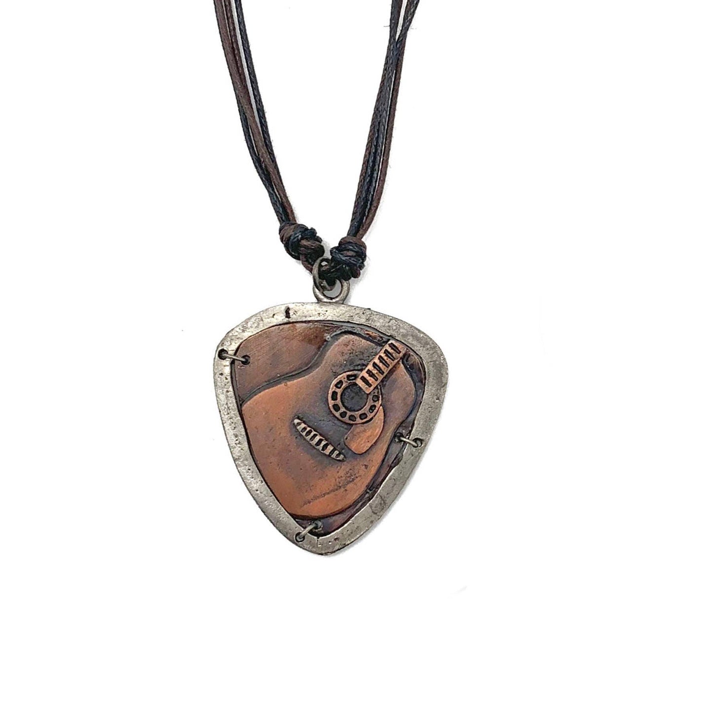 Pewter Necklace - Guitar in Pick