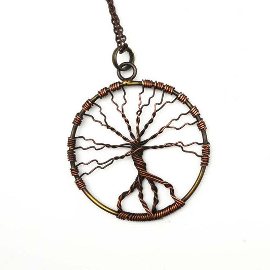 Banjara Wire-Work Tree of Life Pendant Necklace