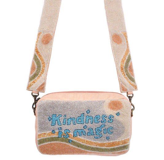 Half Day Bag -Kindness is Magic Beaded Bag