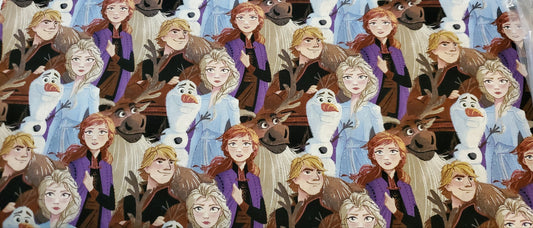 Frozen 2 Friends Forever Disney Fabric by the half yard. 100% Cotton. OLAF ELSA ANNA