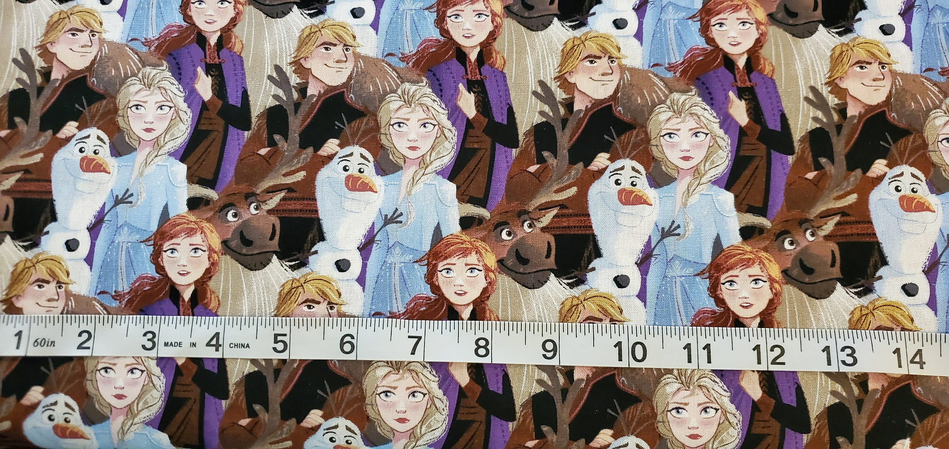 Frozen 2 Friends Forever Disney Fabric by the half yard. 100% Cotton. OLAF ELSA ANNA