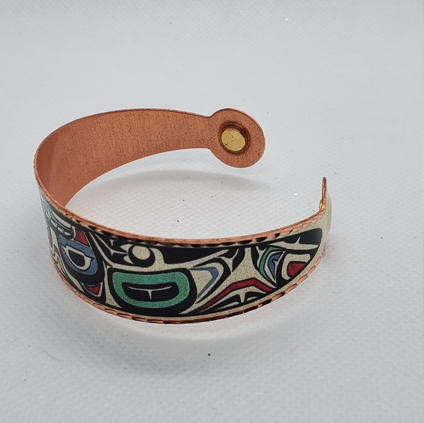 BR - Native Inspired Bear magnetic bracelet - Beautiful adjustable COPPER cuff bracelet.