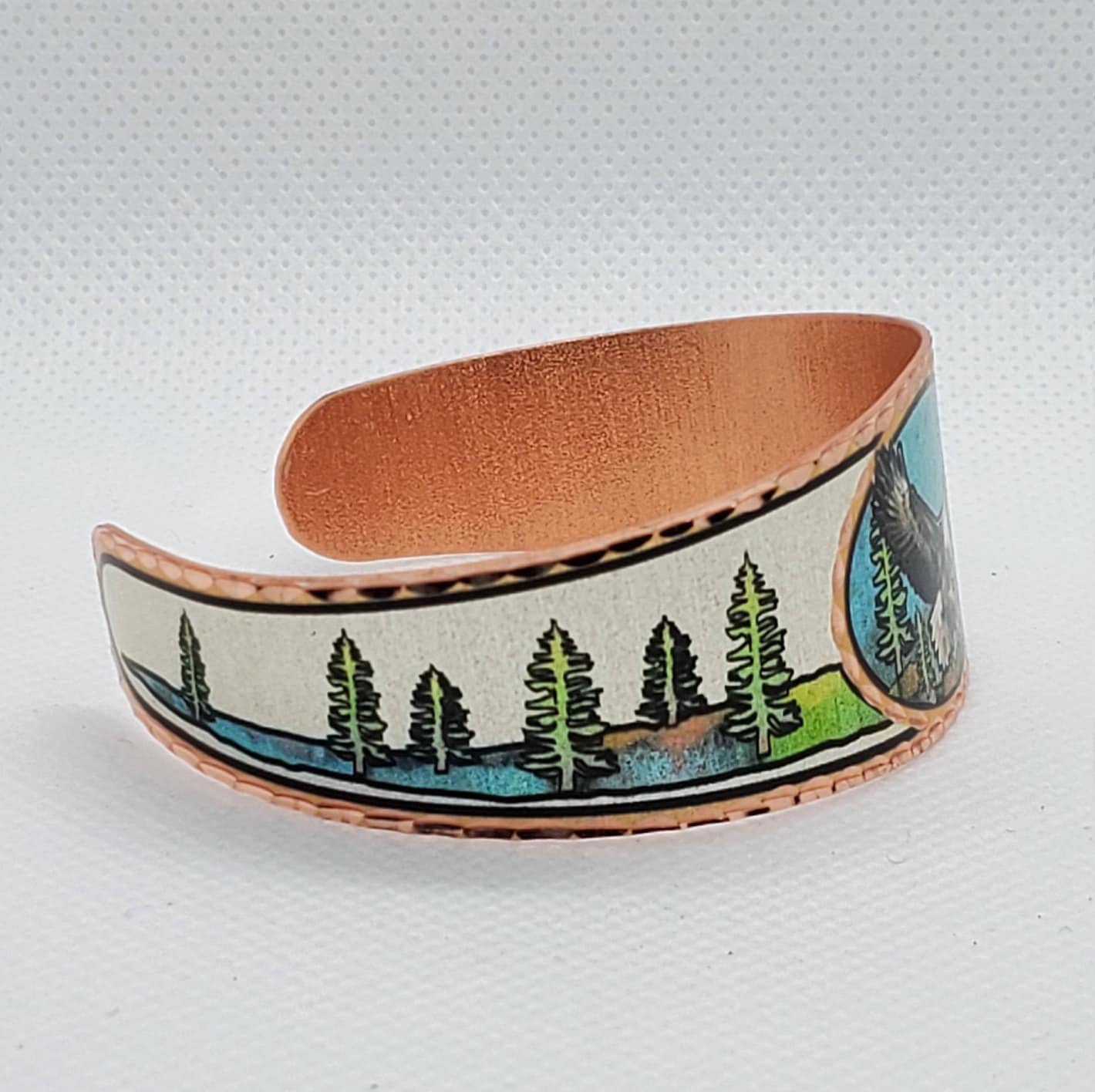 BR - Eagle - Beautiful adjustable COPPER cuff bracelet.