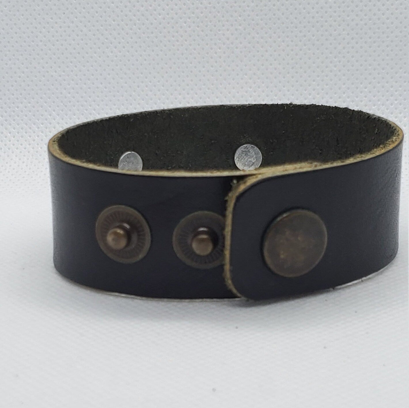 B - Swallowtail Butterfly - Beautiful adjustable COPPER leather bracelet.