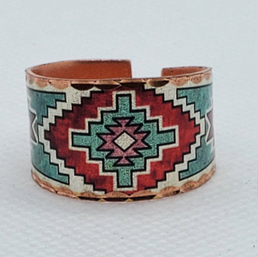 RI- Southwest Native American Inspired Ring - Beautiful adjustable COPPER ring.