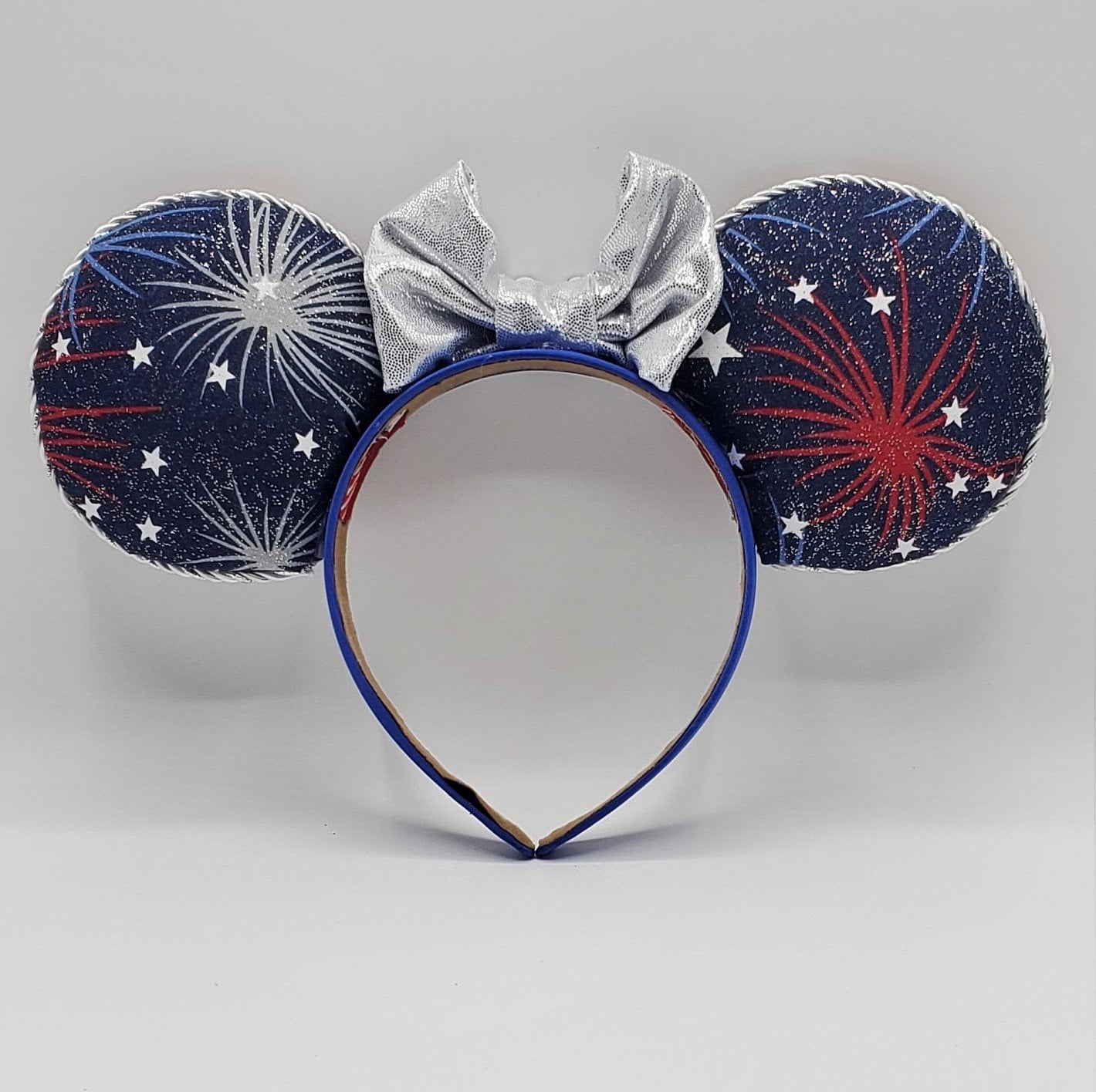Fourth of July Pup Celebration Inspired Minnie Mouse Ears - Reversible