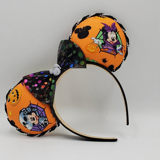 Mickey and Minnie Halloween Inspired Minnie Mouse Ears