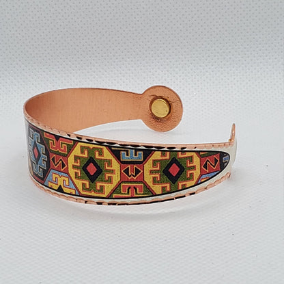 BR - Southwest Native Inspired Magnetic Bracelet - Beautiful adjustable COPPER cuff bracelet.