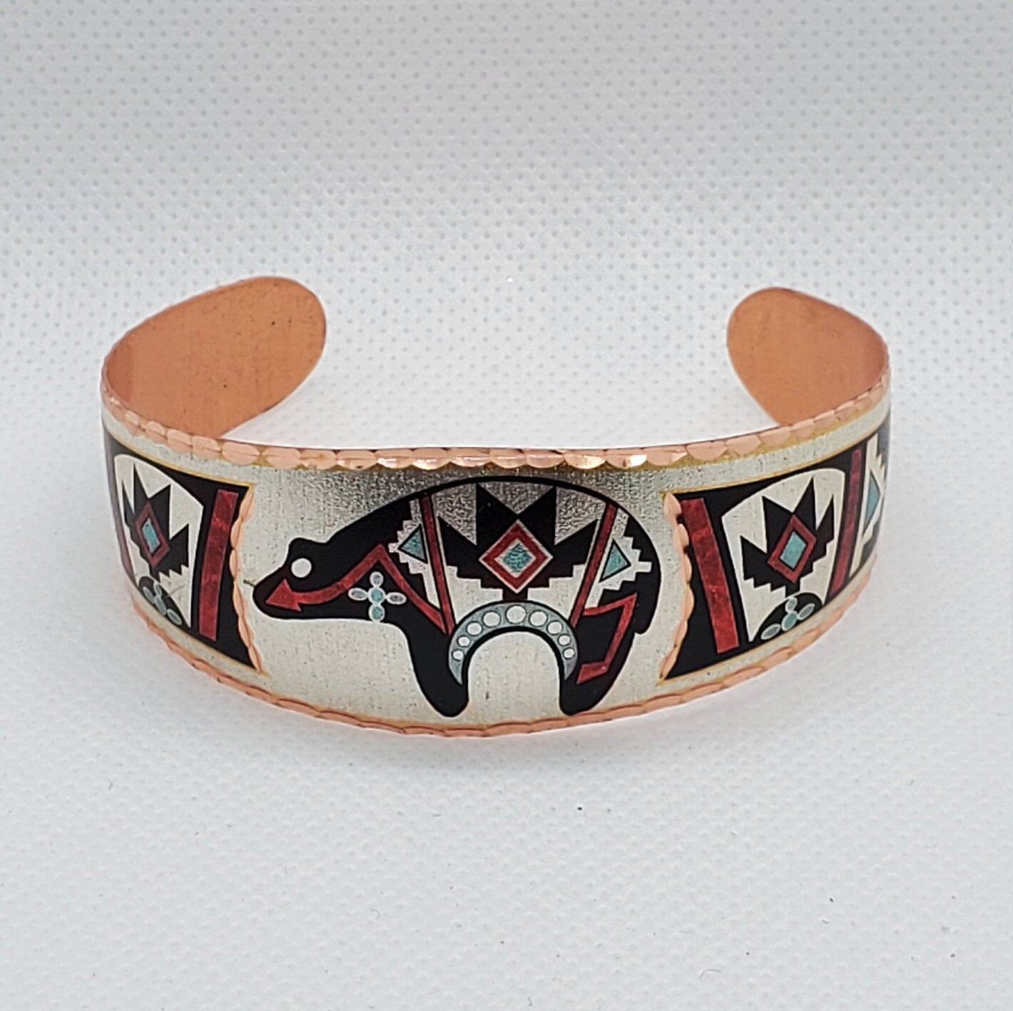 BR -Fetish Bear - Beautiful adjustable COPPER cuff bracelet.