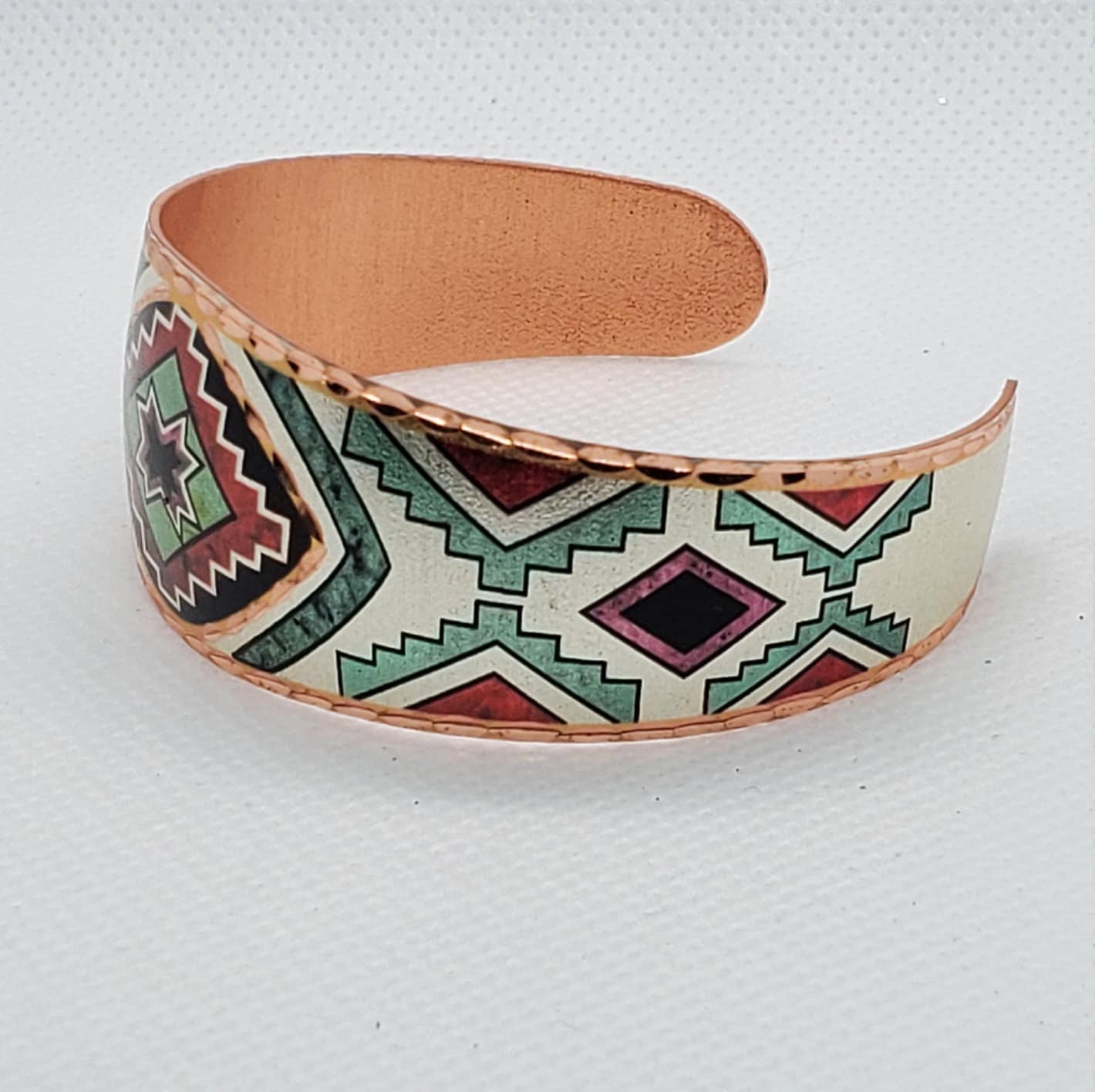 BR - Southwest Native Inspired Star Bracelet - Beautiful adjustable COPPER cuff bracelet.