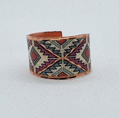 RI Native American Inspired Ring - Beautiful adjustable COPPER ring.