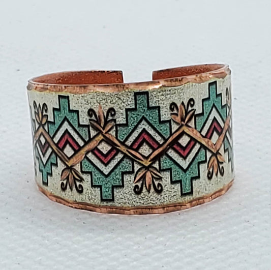 RI - Native Inspired Ring - Beautiful adjustable COPPER ring.