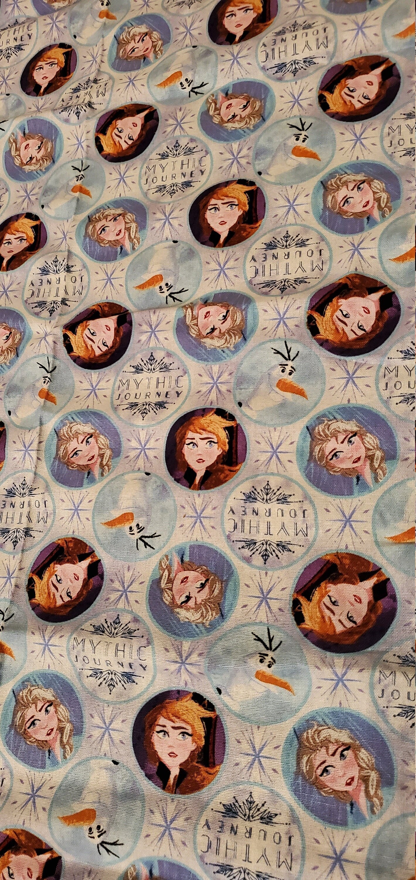 FROZEN Mythic Journey Fabric by the fat quarter roll. 100% Cotton.