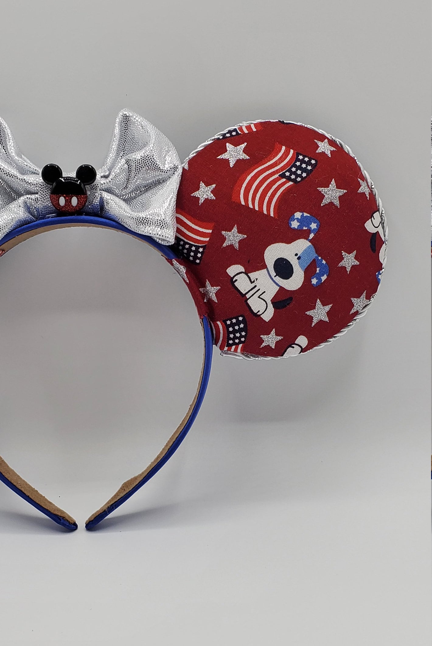 Fourth of July Pup Celebration Inspired Minnie Mouse Ears - Reversible