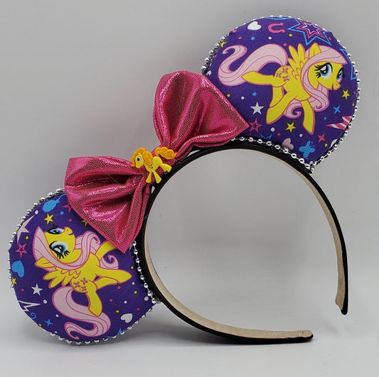 Fluttershy My Little Pony Inspired Minnie Mouse Ears