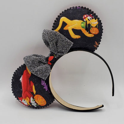 Halloween Scary Pirate Pluto and Donald Inspired Minnie Mouse Ears