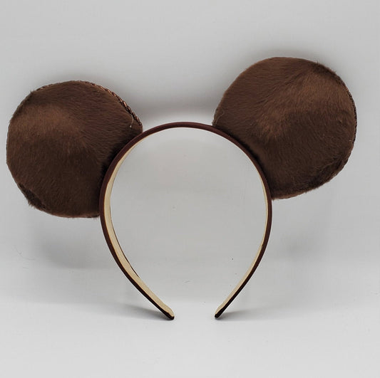 Fuzzy Brown Bear Inspired Mickey Mouse Ears