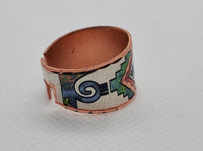 RI - Southwest Native American Inspired Ring - Beautiful adjustable COPPER ring.