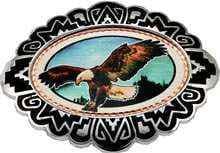 Bald Eagle - Western Belt Buckle on Copper