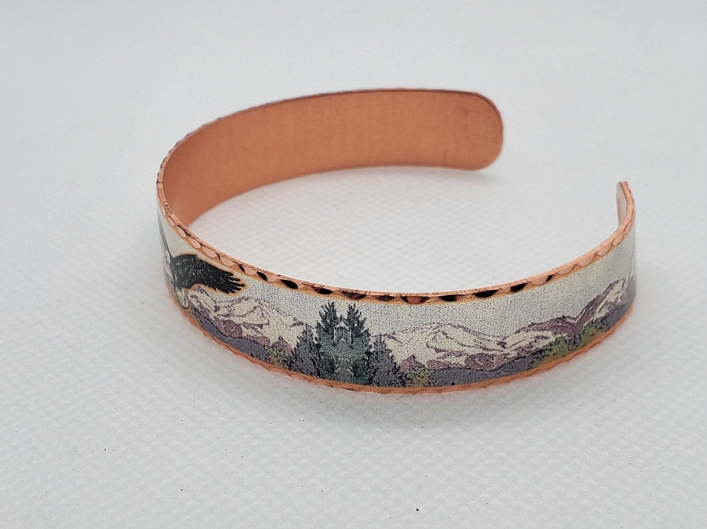 BR - American Eagle - Beautiful adjustable COPPER cuff bracelet.