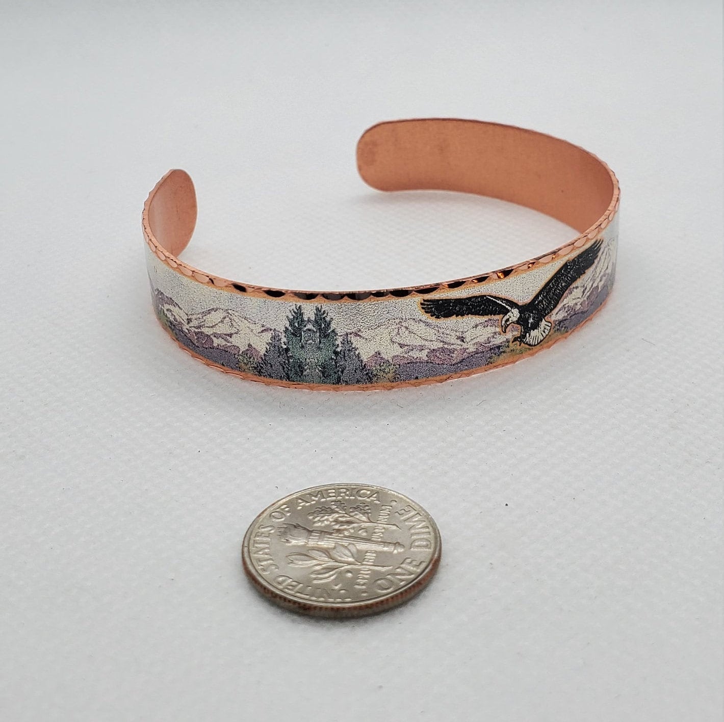 BR - American Eagle - Beautiful adjustable COPPER cuff bracelet.