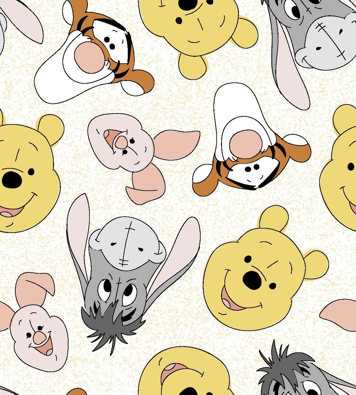 Pooh and Friends Fabric by the half yard. 100% cotton.