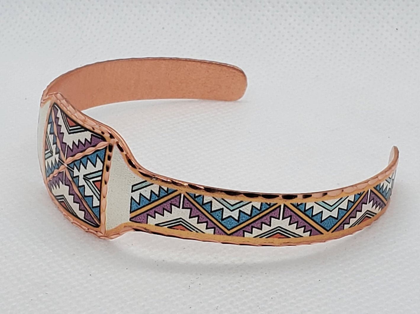 BR - Tribal Native Inspired Bracelet - Beautiful adjustable COPPER cuff bracelet.