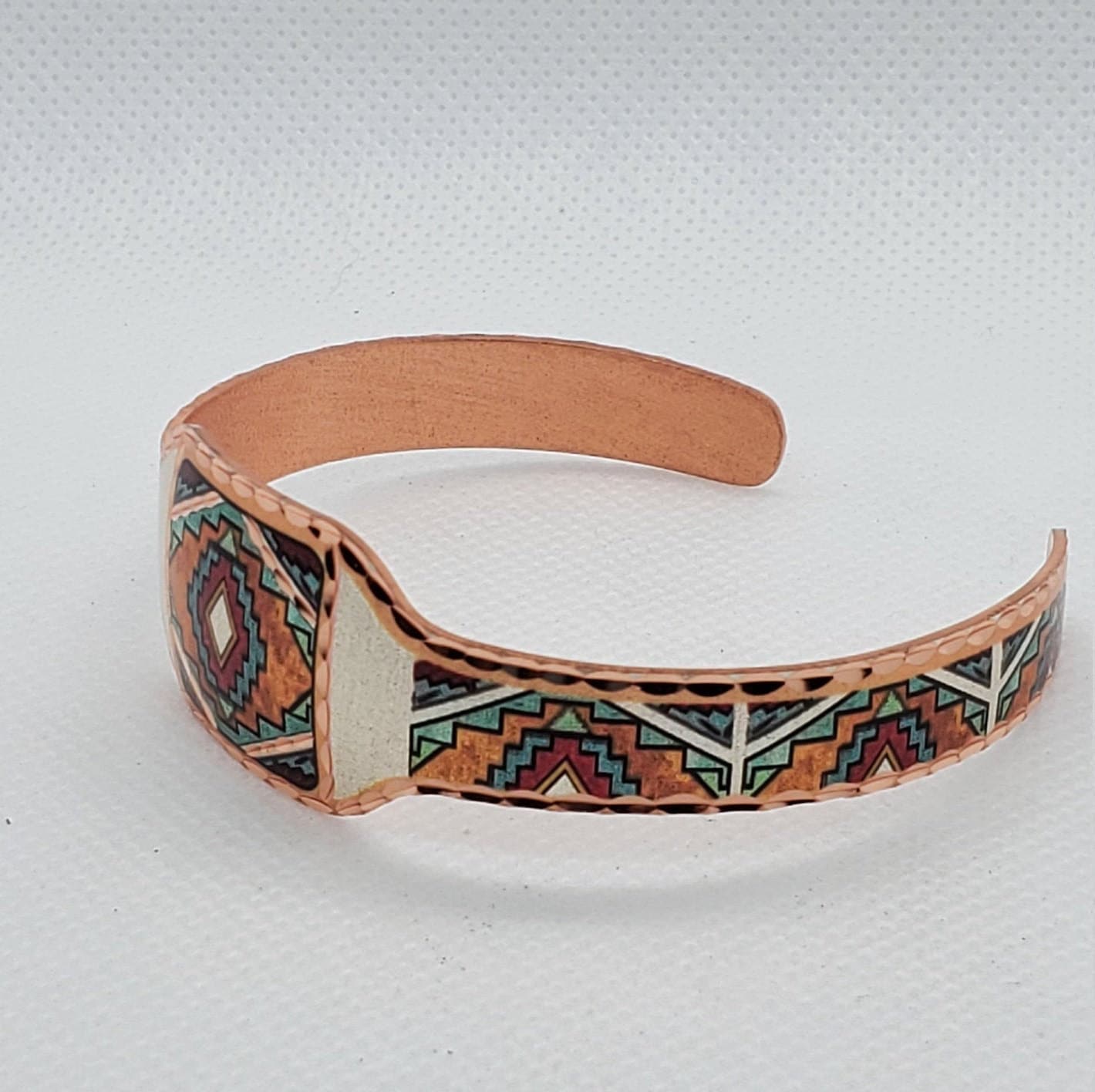 BR - SW Native Inspired - Beautiful adjustable COPPER cuff bracelet.