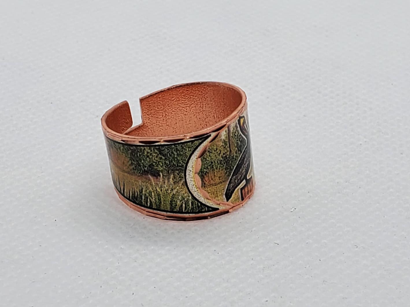 RI - Pelican Ring - Beautiful adjustable COPPER ring.