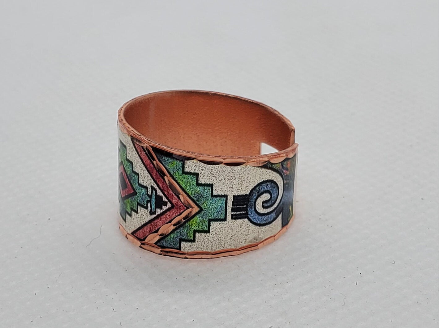 RI - Southwest Native American Inspired Ring - Beautiful adjustable COPPER ring.