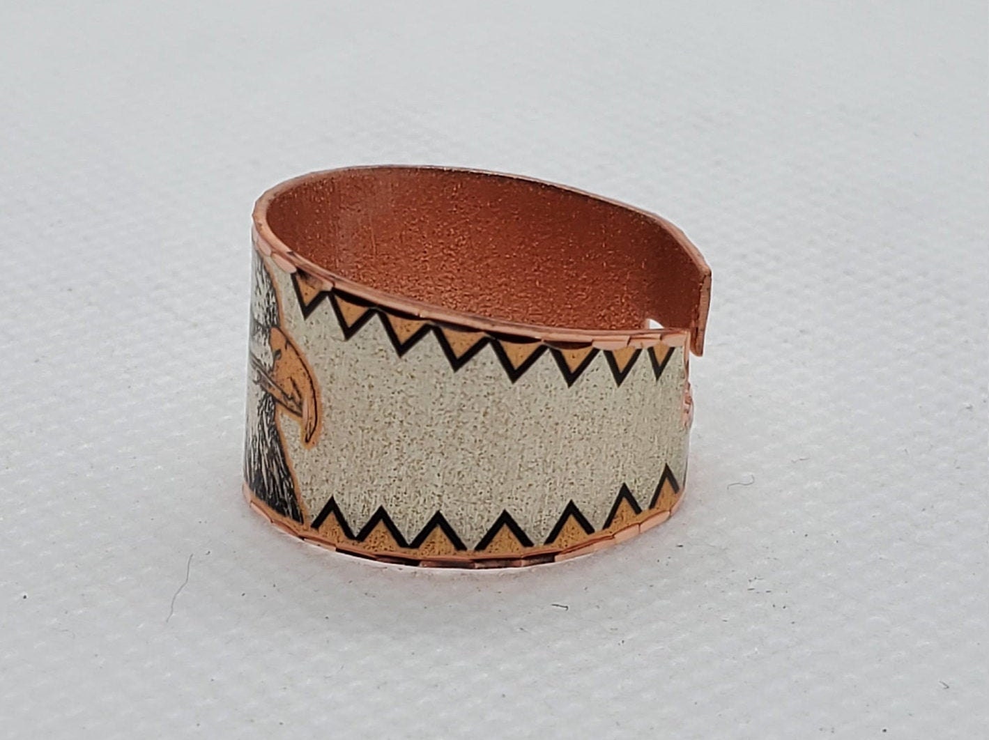 RI-American Eagle Ring - Beautiful adjustable COPPER ring.