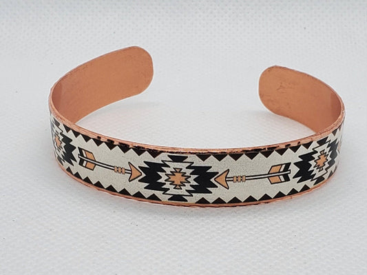 BR - Arrows Native Inspired Cuff - Beautiful adjustable COPPER cuff bracelet.