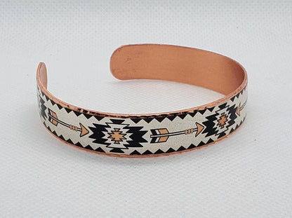 BR - Arrows Native Inspired Cuff - Beautiful adjustable COPPER cuff bracelet.