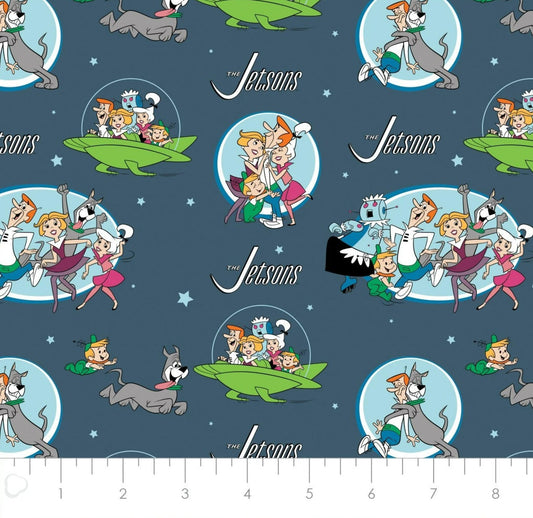 Jetsons Fabric by the half yard. 100% Cotton.