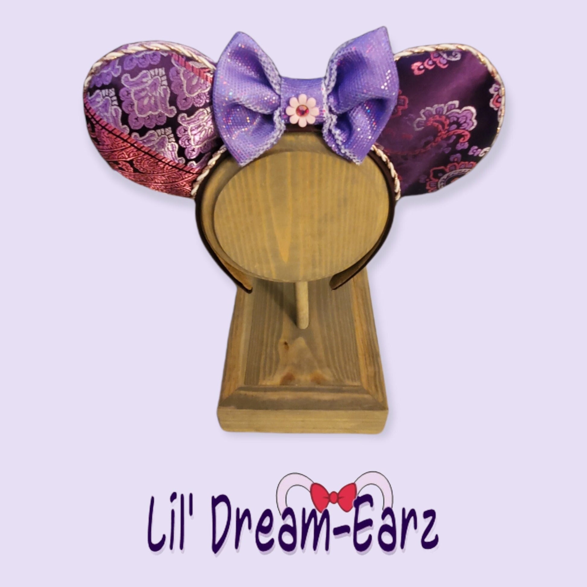 Purple Paisley Inspired Minnie Mouse Ears