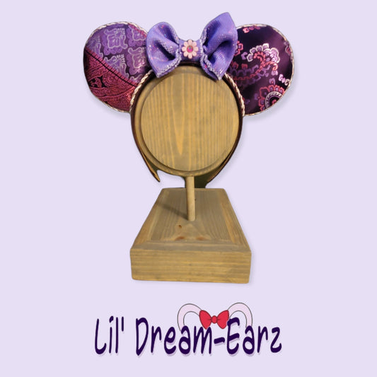 Purple Paisley Inspired Minnie Mouse Ears